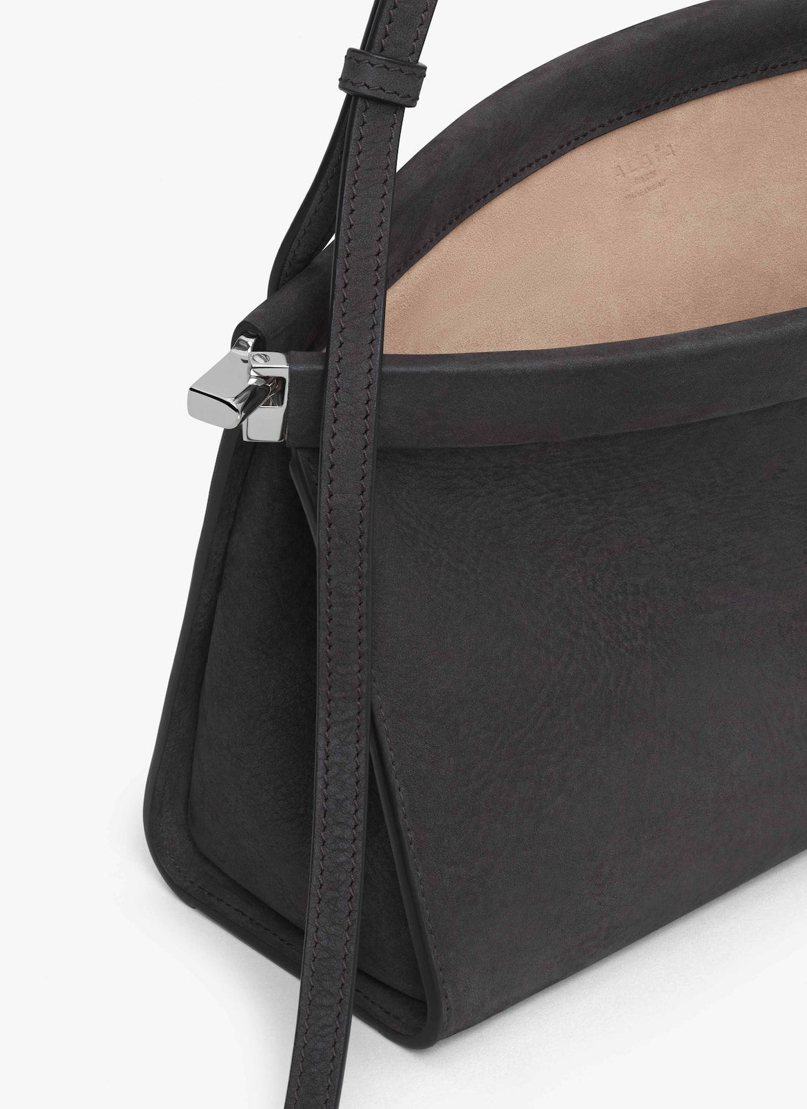 LE CLICK EAST WEST MEDIUM BAG IN NUBUCK ALAÏA ANTHRACITE LE CLICK EAST WEST MEDIUM BAG IN NUBUCK